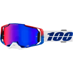 100% Armega Goggles - Genesis - HiPER Blue/Red Mirror 50720-358-02