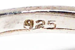 1980's Sterling Silver CZ Trillion Cut Ring