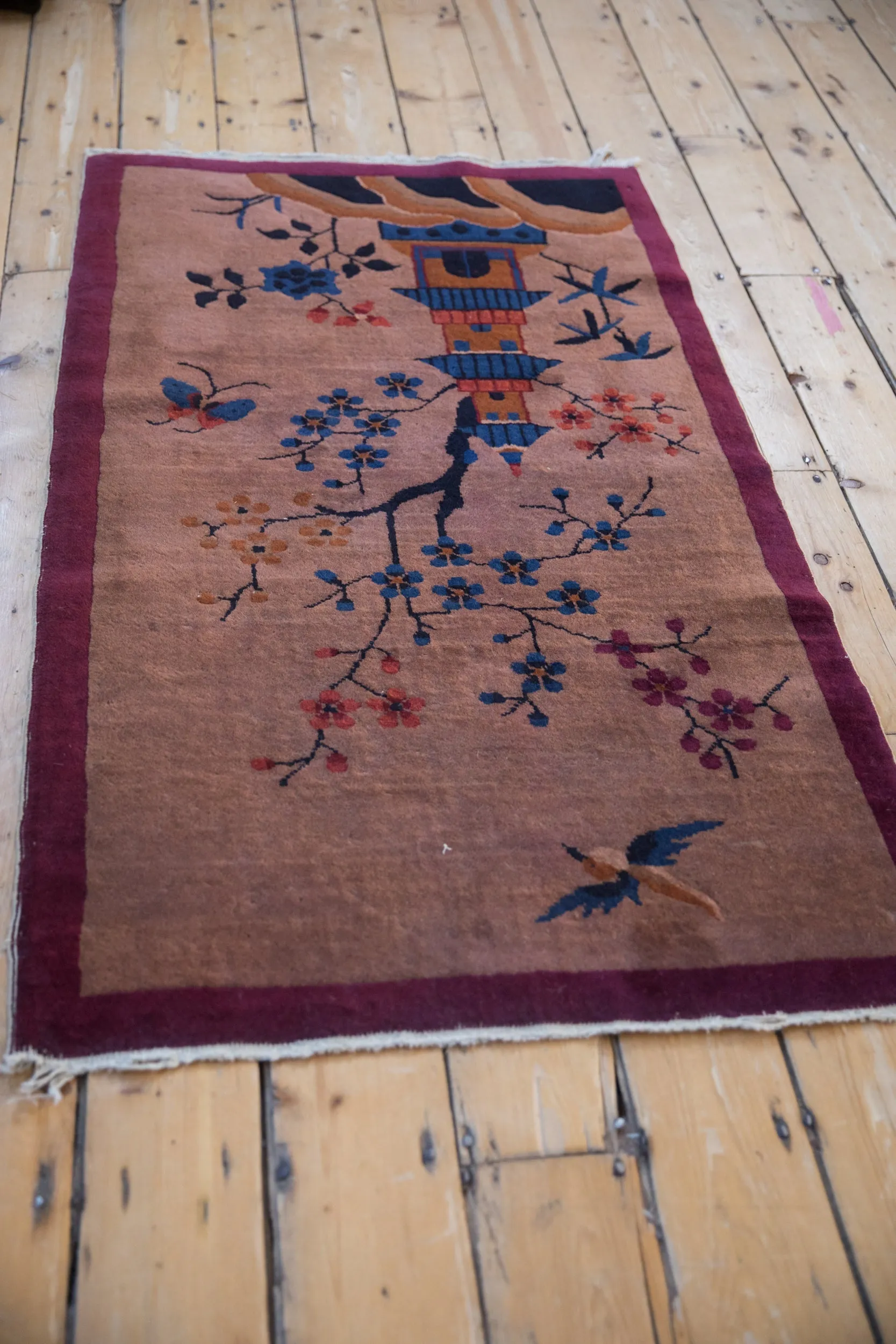 2.5x4.5 Vintage Art Deco Rug