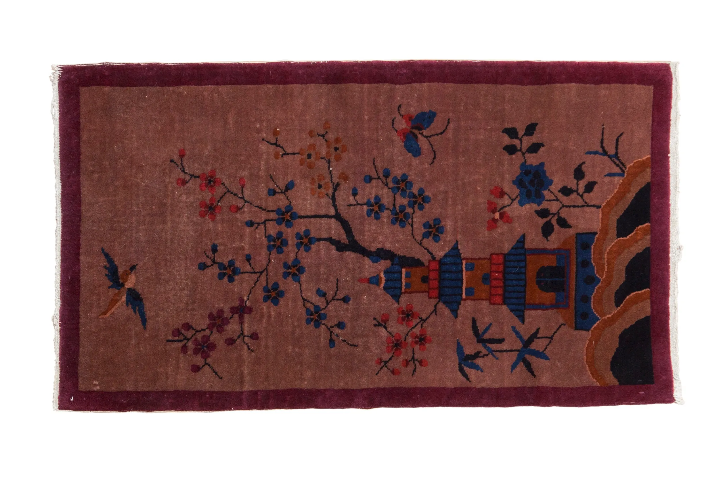 2.5x4.5 Vintage Art Deco Rug