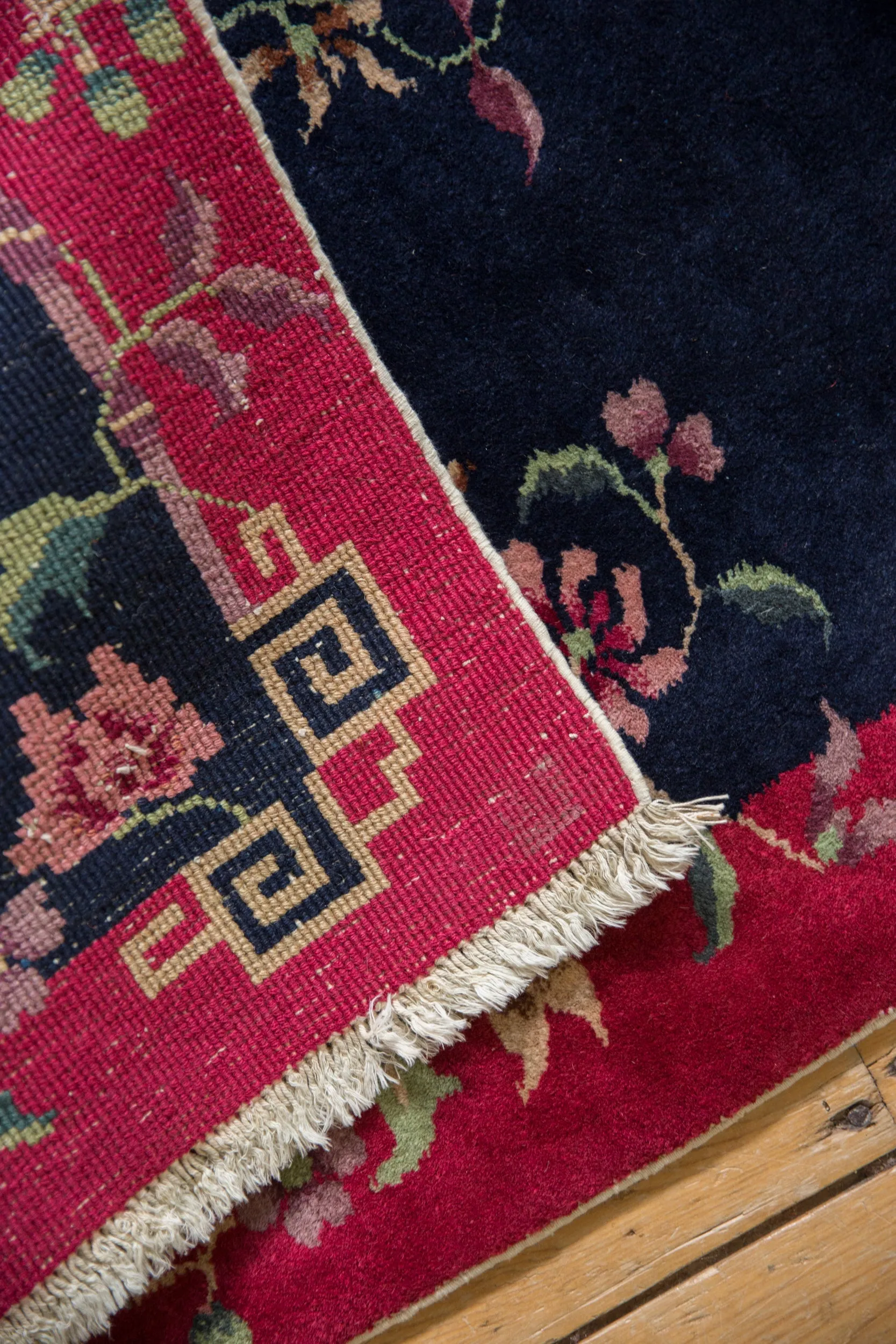 2x4 Vintage Nichols Art Deco Rug Runner
