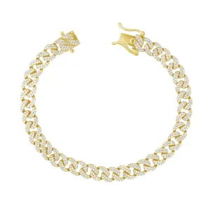 3.00 Carat Natural Diamond Miami Cuban Link Bracelet G SI 14K White Gold 7''
