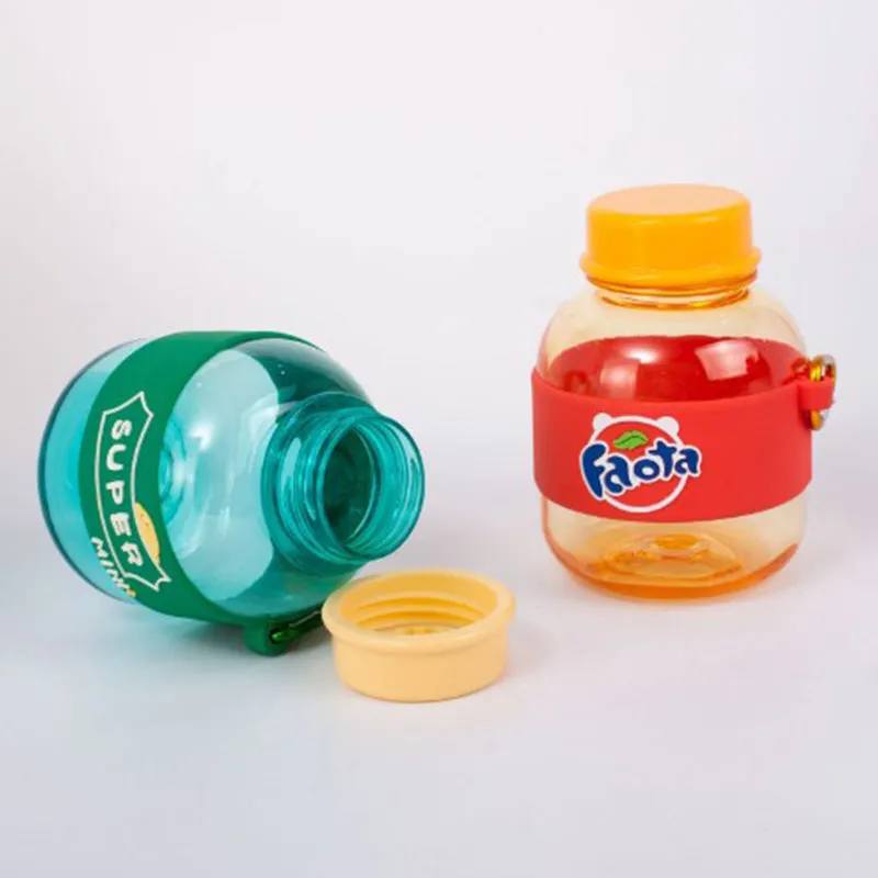 350ml Creative Plastic Bucket Portable Water Bottle