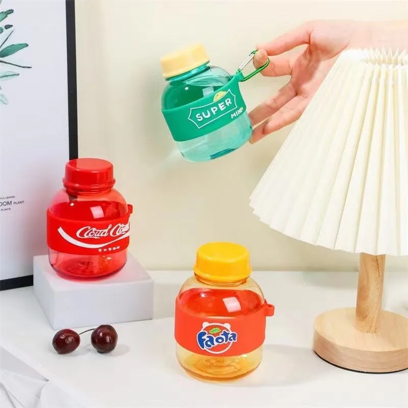 350ml Creative Plastic Bucket Portable Water Bottle
