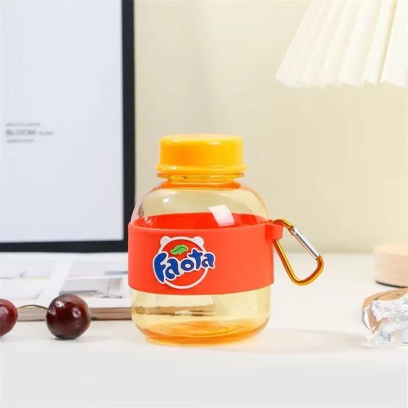 350ml Creative Plastic Bucket Portable Water Bottle