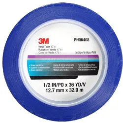 3M 471  (471F) Blue Vinyl Fine Line Masking Tape