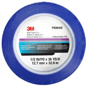 3M 471  (471F) Blue Vinyl Fine Line Masking Tape
