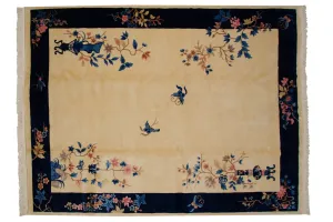 9x12 Vintage Art Deco Carpet