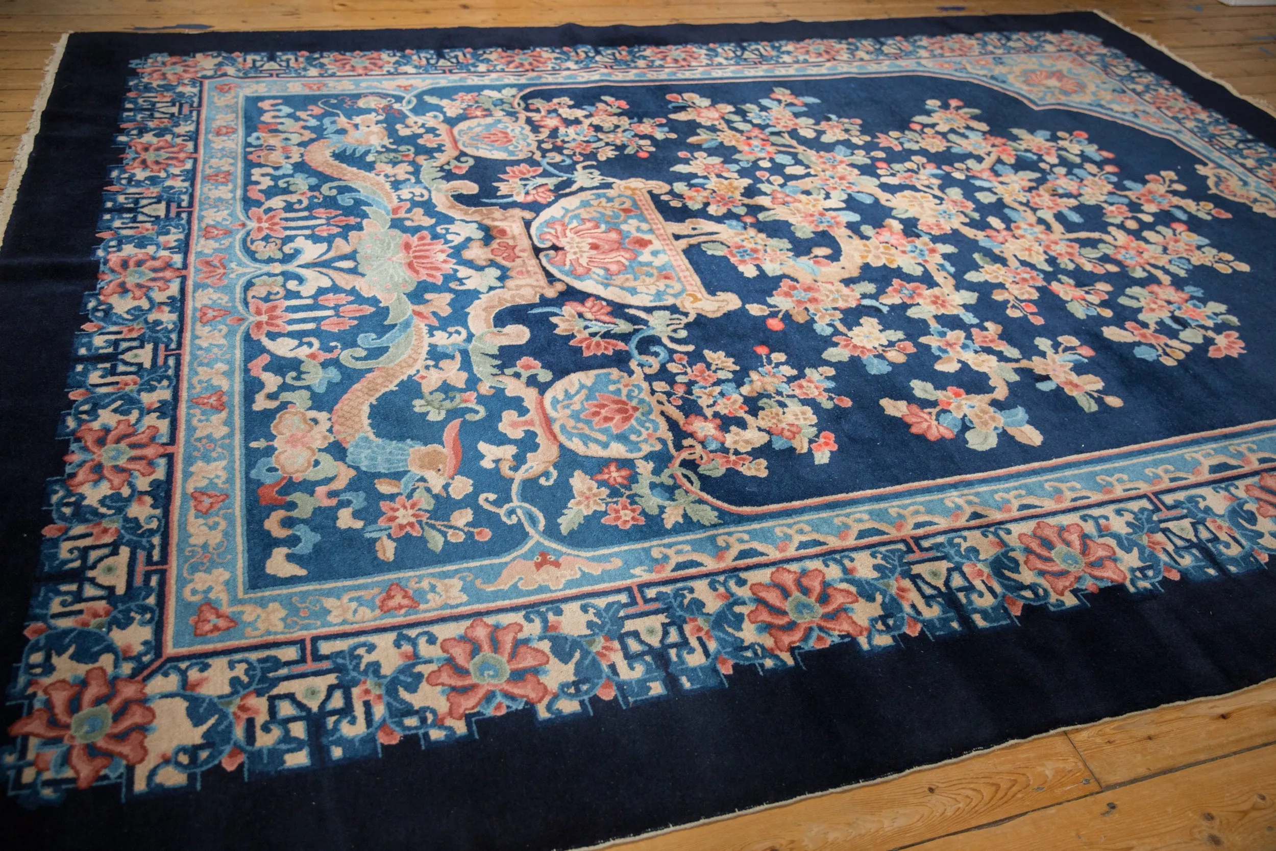 9x12 Vintage Art Deco Carpet