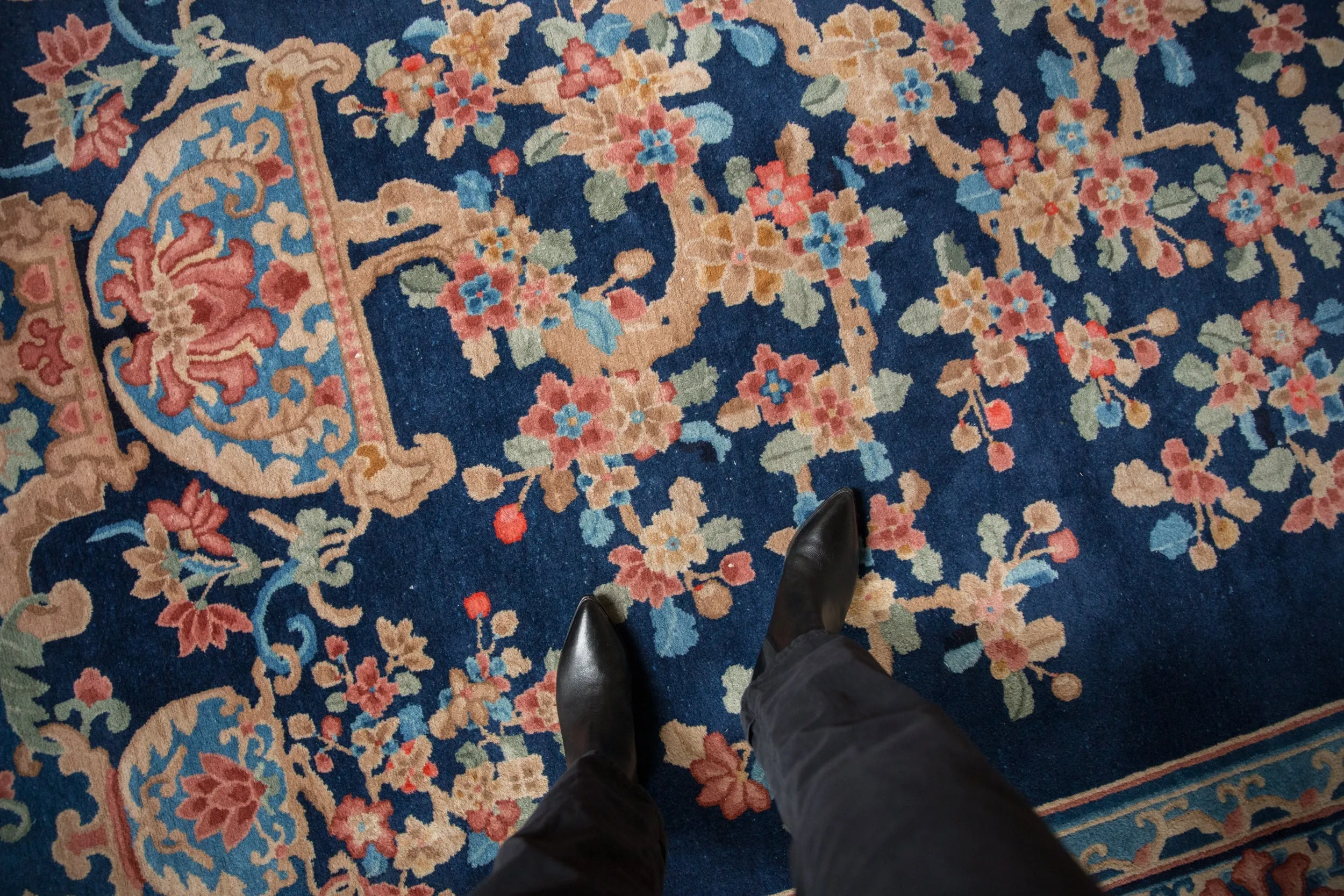 9x12 Vintage Art Deco Carpet