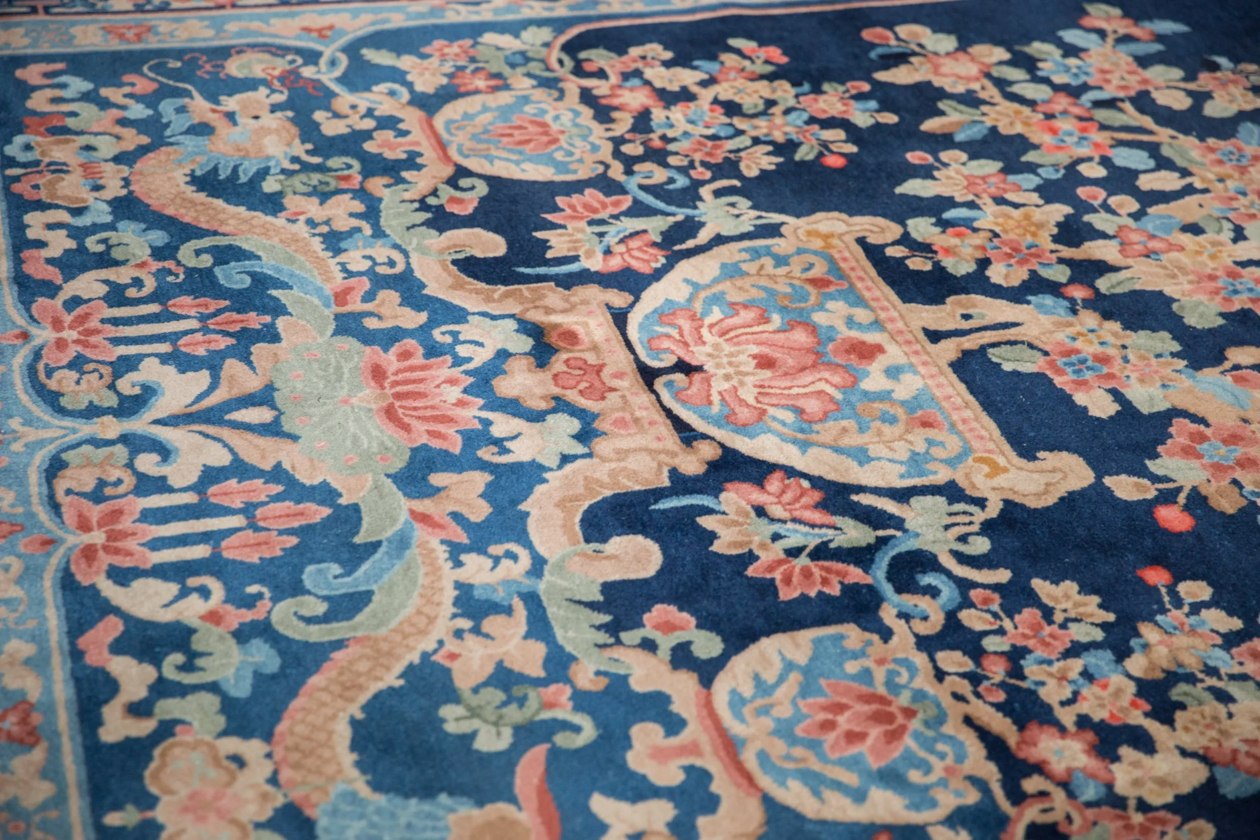 9x12 Vintage Art Deco Carpet