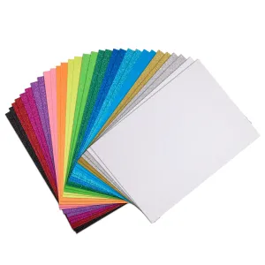 A4 Glitter Card Assortment 230gsm pk 30