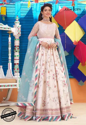 AJFC-76 | Asim Jofa Basant Collection 2022 | Unstitched Embroidered Organza Suit