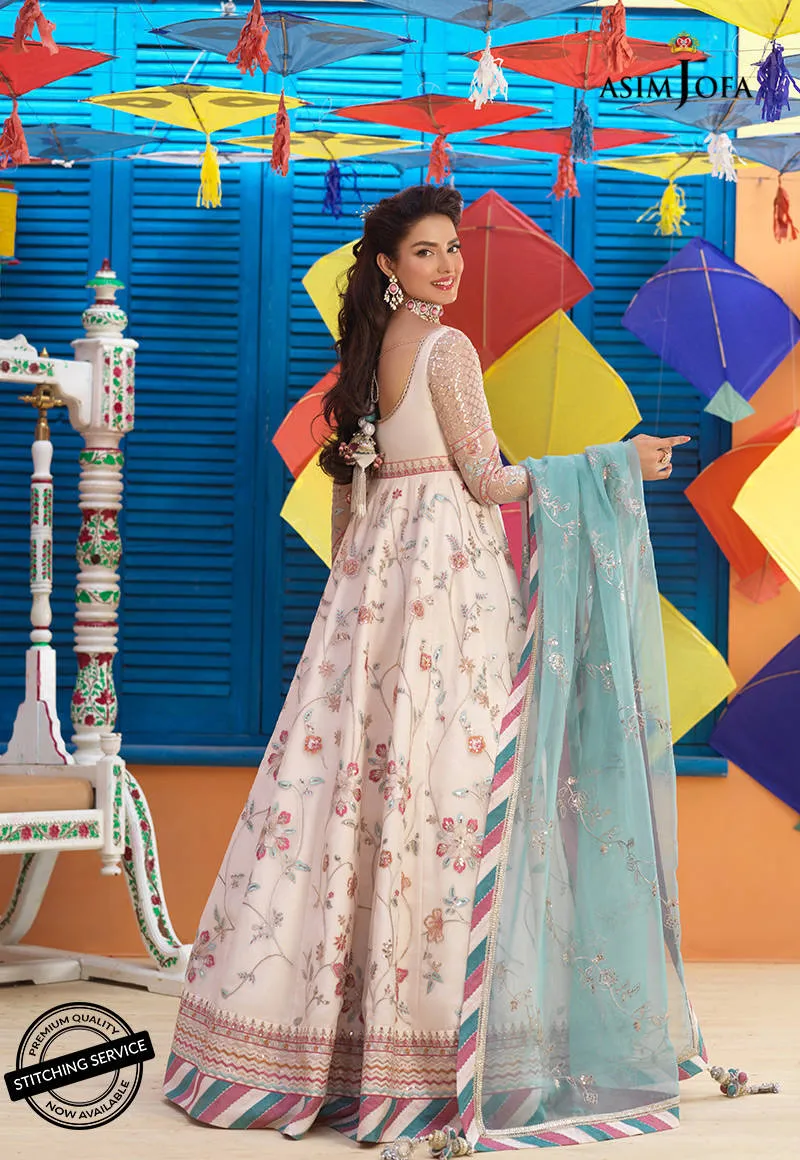 AJFC-76 | Asim Jofa Basant Collection 2022 | Unstitched Embroidered Organza Suit