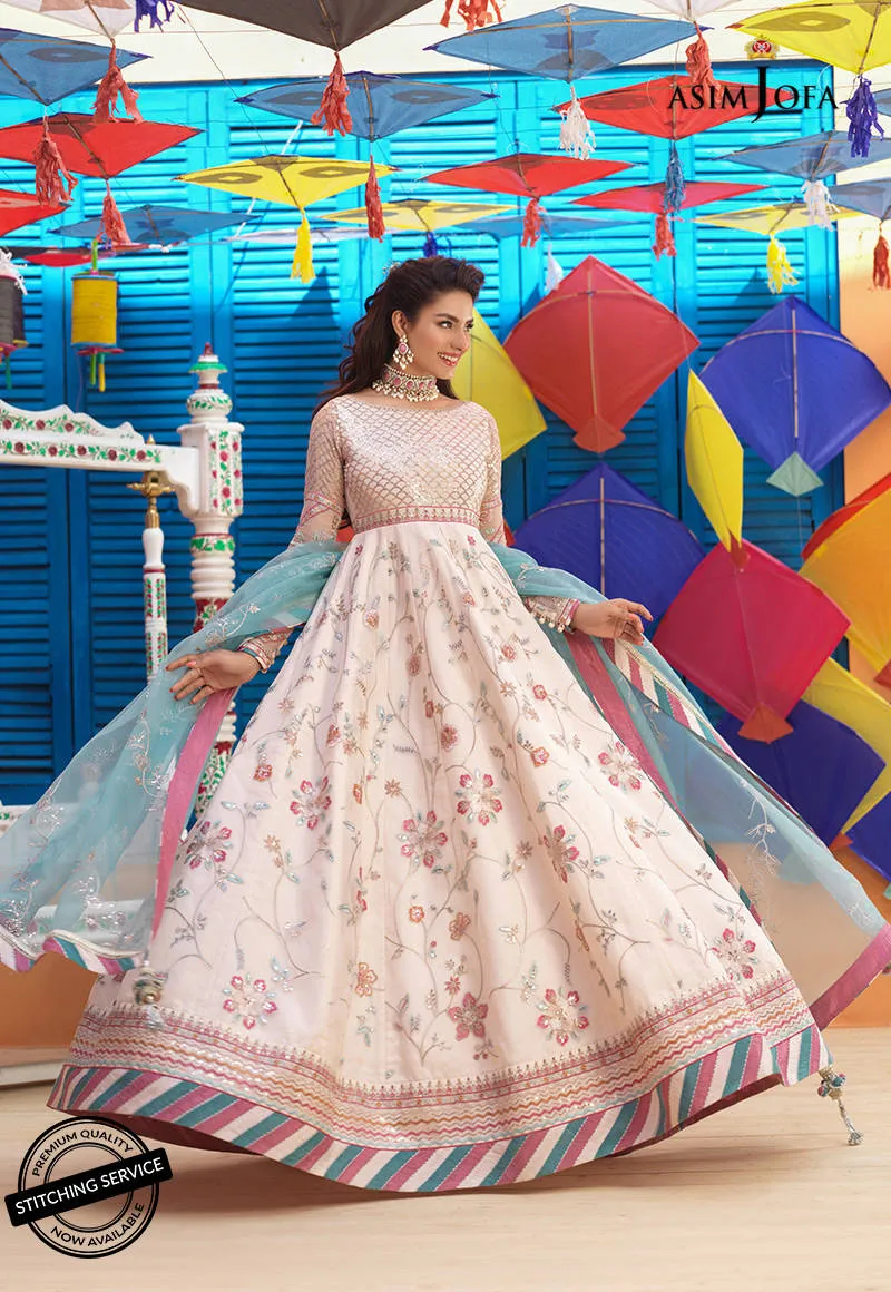 AJFC-76 | Asim Jofa Basant Collection 2022 | Unstitched Embroidered Organza Suit