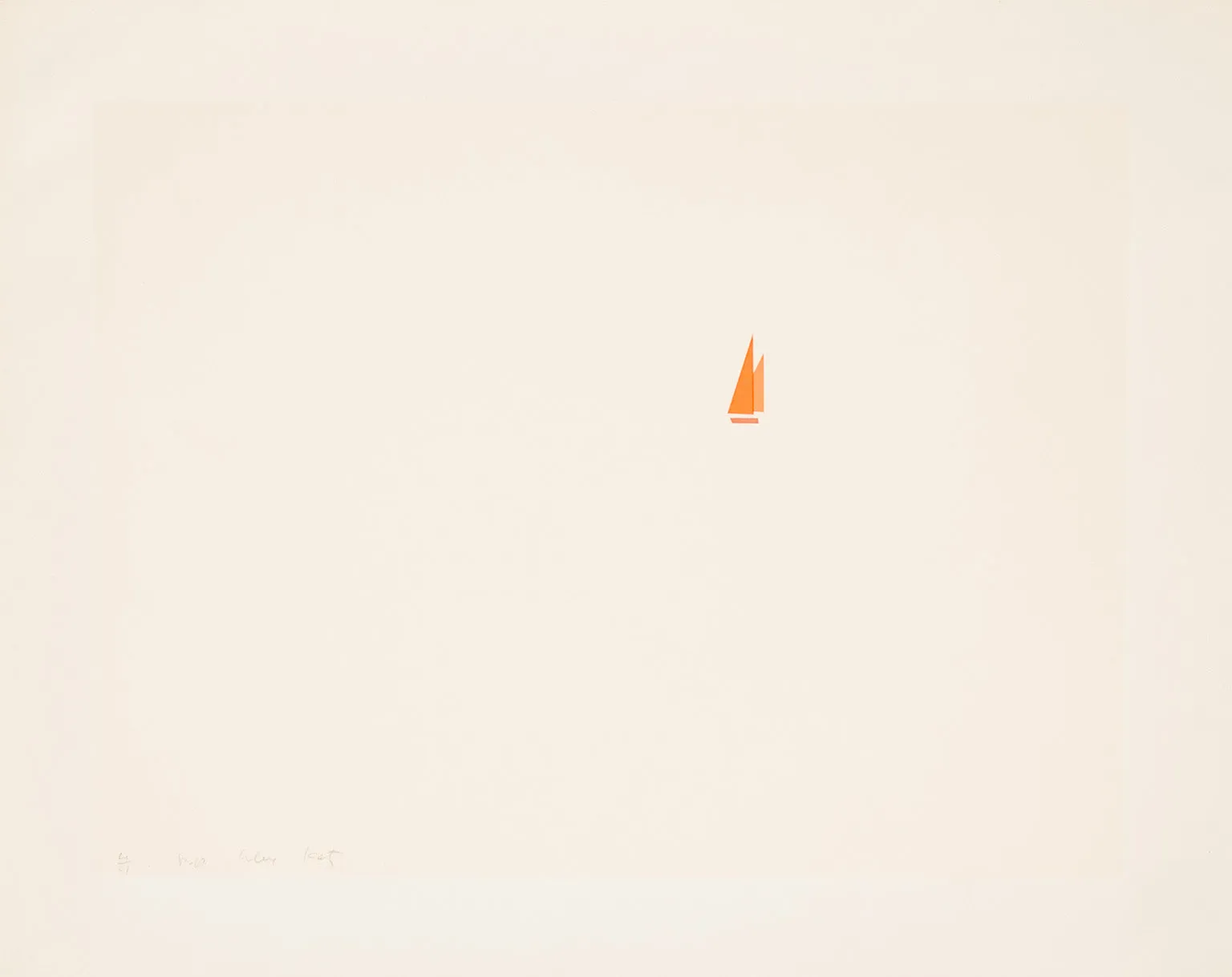 ALEX KATZ "PROVINCETOWN RED SAILS" 1973