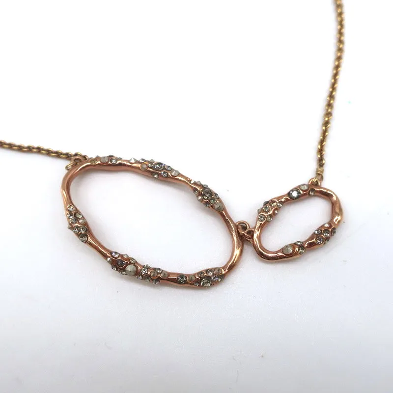 Alexis Bittar Miss Havisham Crystal-Embellished Necklace Rose Gold