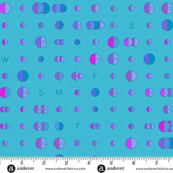 Alison Glass Fabric | Soliloquy | Data | Lagoon