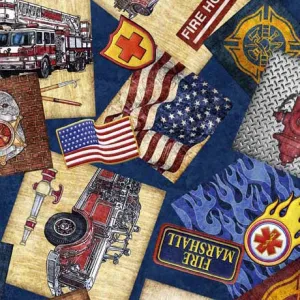 American Heroes Firefighter 2600-30679-N Navy