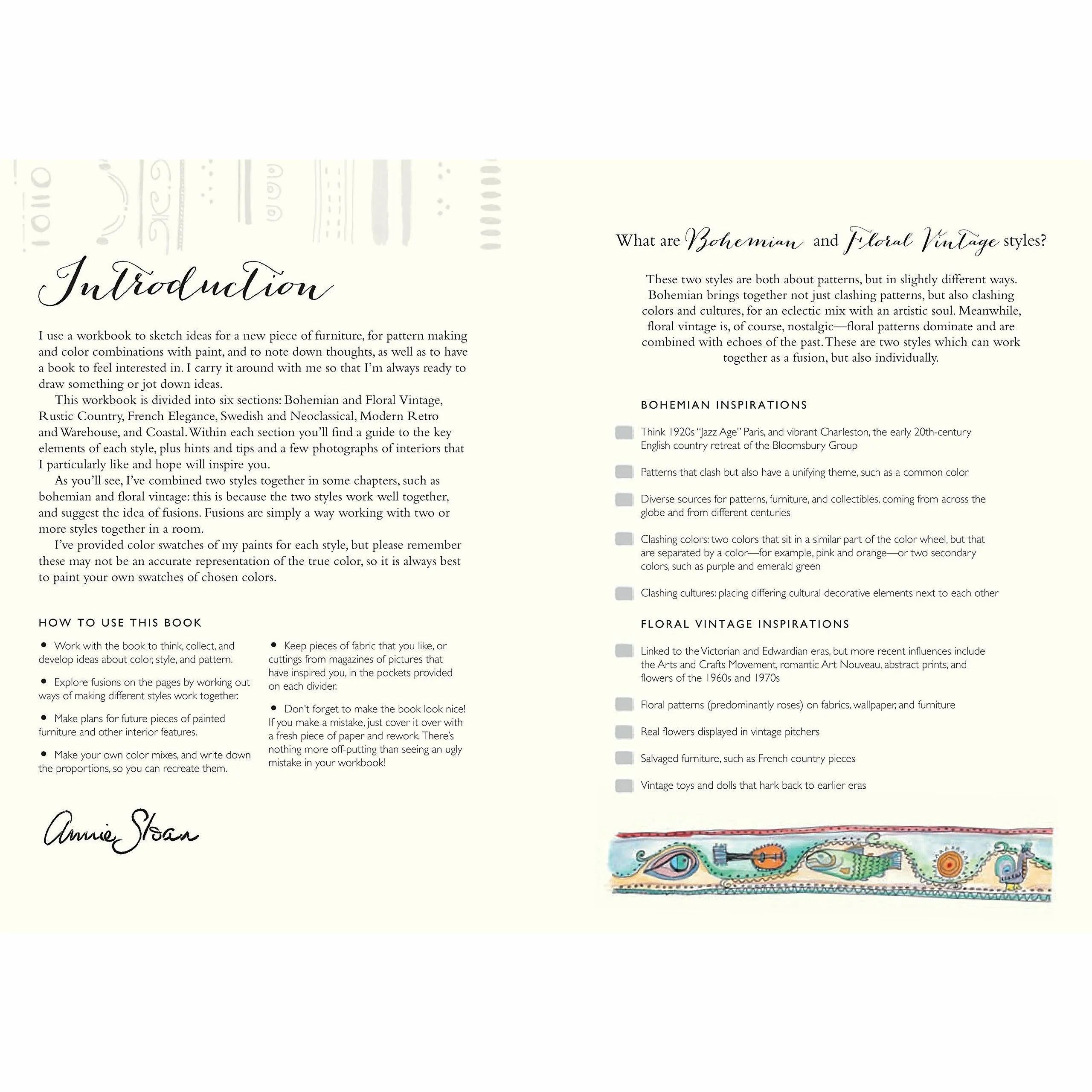 Annie Sloan's Chalk Paint® Workbook - A practical guide to mixing paint and making style choices