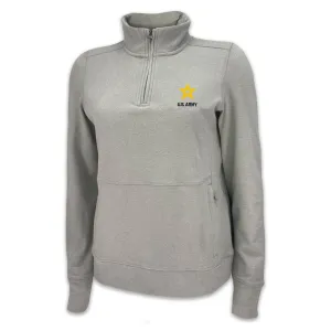 Army Ladies Crush 1/4 Zip Pullover (Grey)