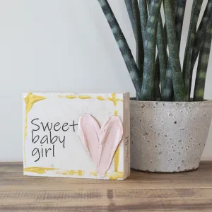 Art By Susan Block 4"x6" Sweet Baby Girl