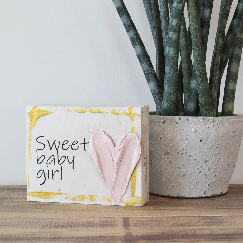 Art By Susan Block 4"x6" Sweet Baby Girl