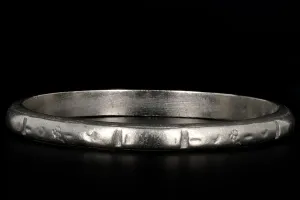 Art Deco 14K White Gold B.F. Hirsch of New York Wedding Band Ring c.1920's