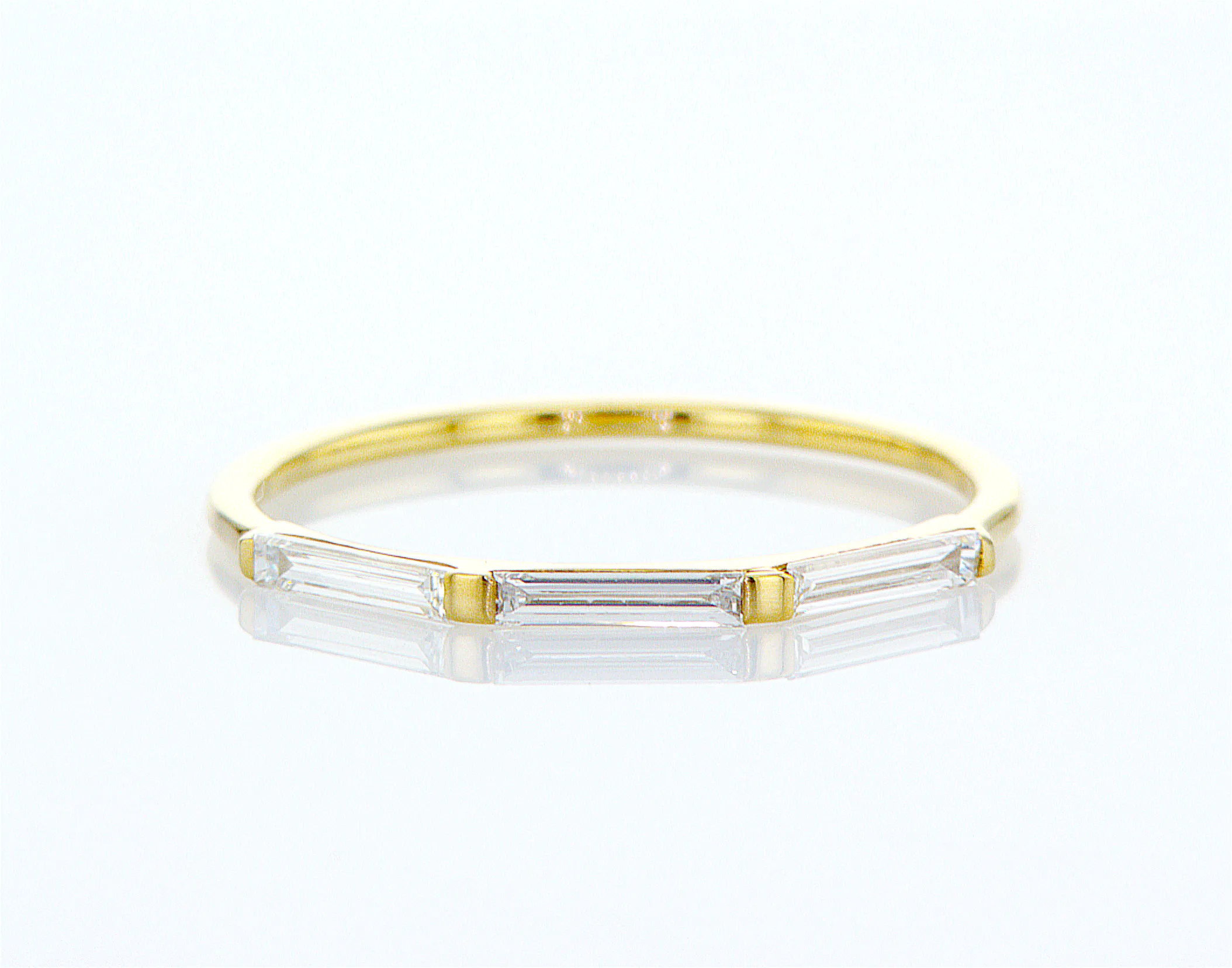 Art Deco Baguette Cluster Diamond Ring