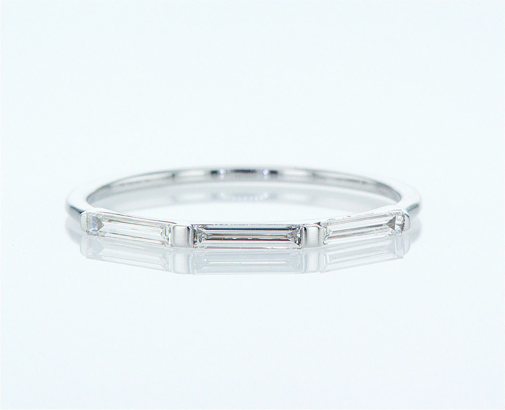 Art Deco Baguette Cluster Diamond Ring