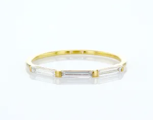 Art Deco Baguette Cluster Diamond Ring