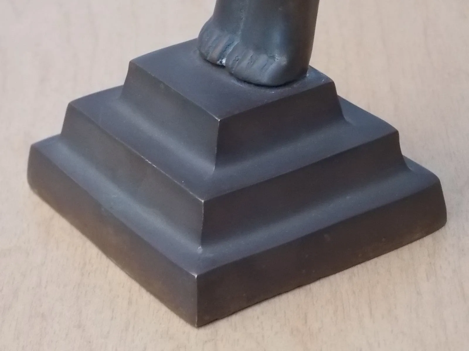 Art Deco Brass Nude Woman Candle Holder