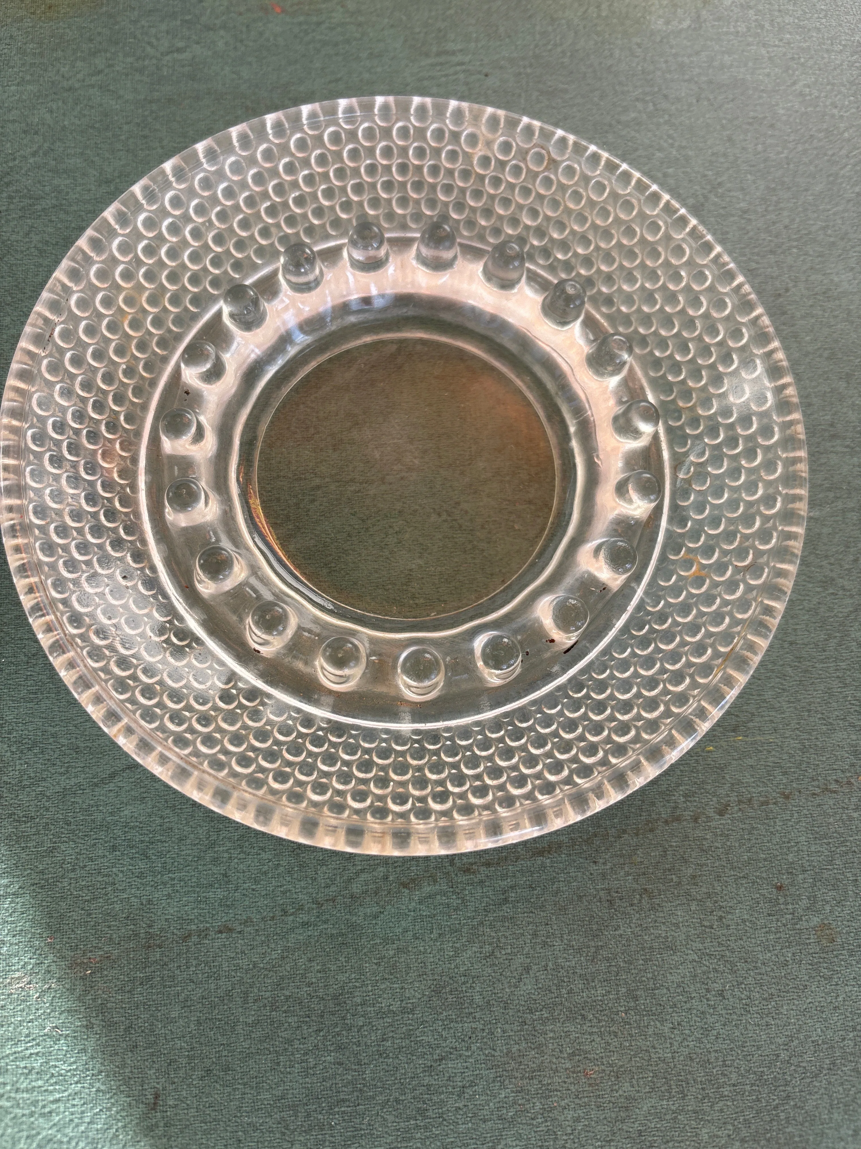 Art Deco Bubble Glass Ashtray