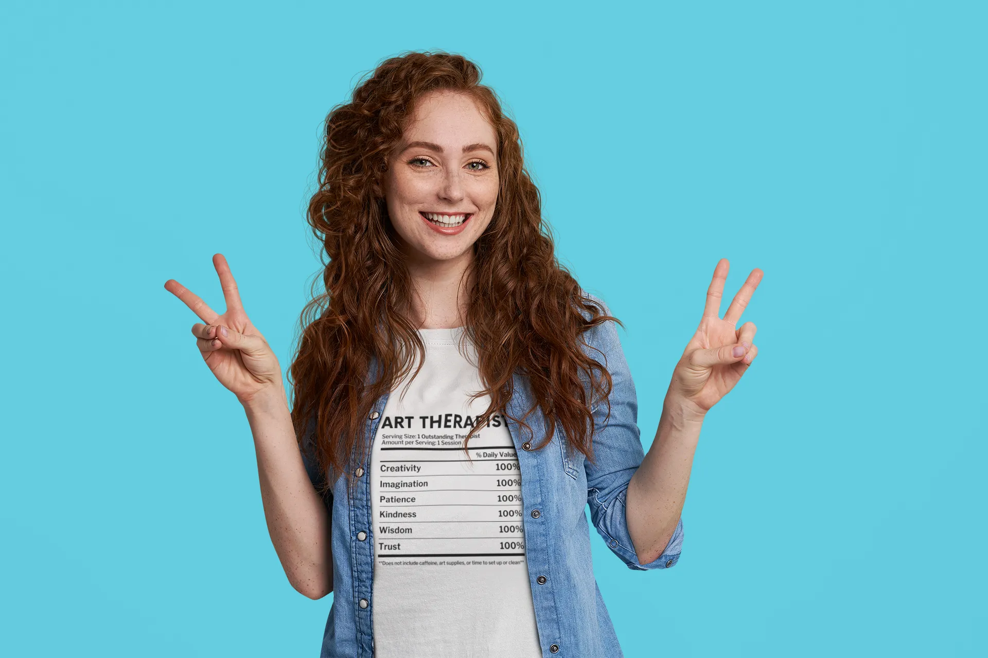 Art Therapist Nutrition Facts T-Shirt