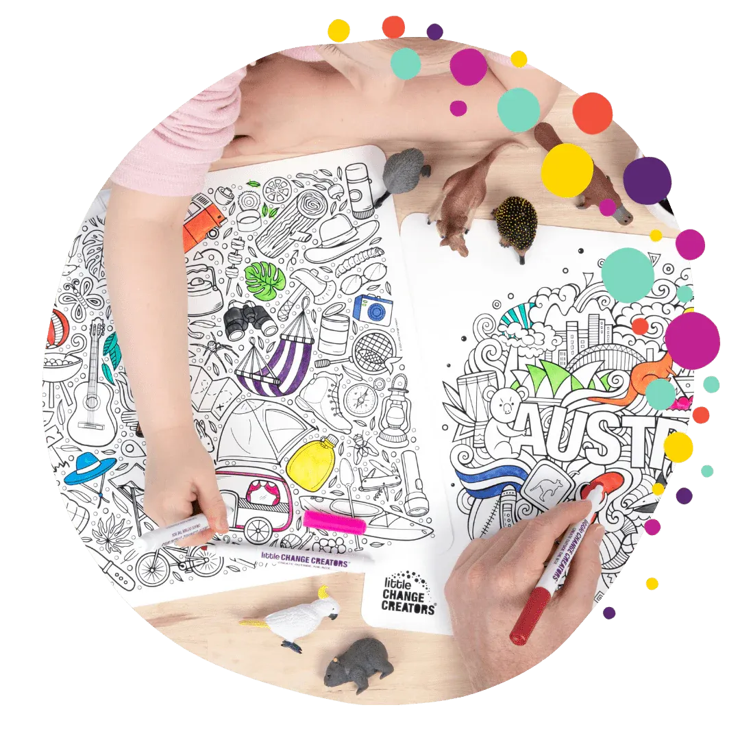 Australia - Reusable Colouring & Doodle Mat- 3 