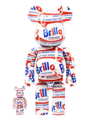 BEARBRICK Andy Warhol's 'Brillo' (400%   100%)