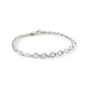 Bezel Set Diamond Link Bracelet