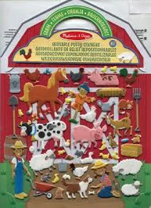 BGMDL19408 M & D Reusable Puffy Stickers