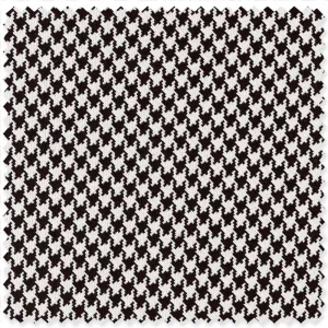Black Silk Houndstooth Jacquard