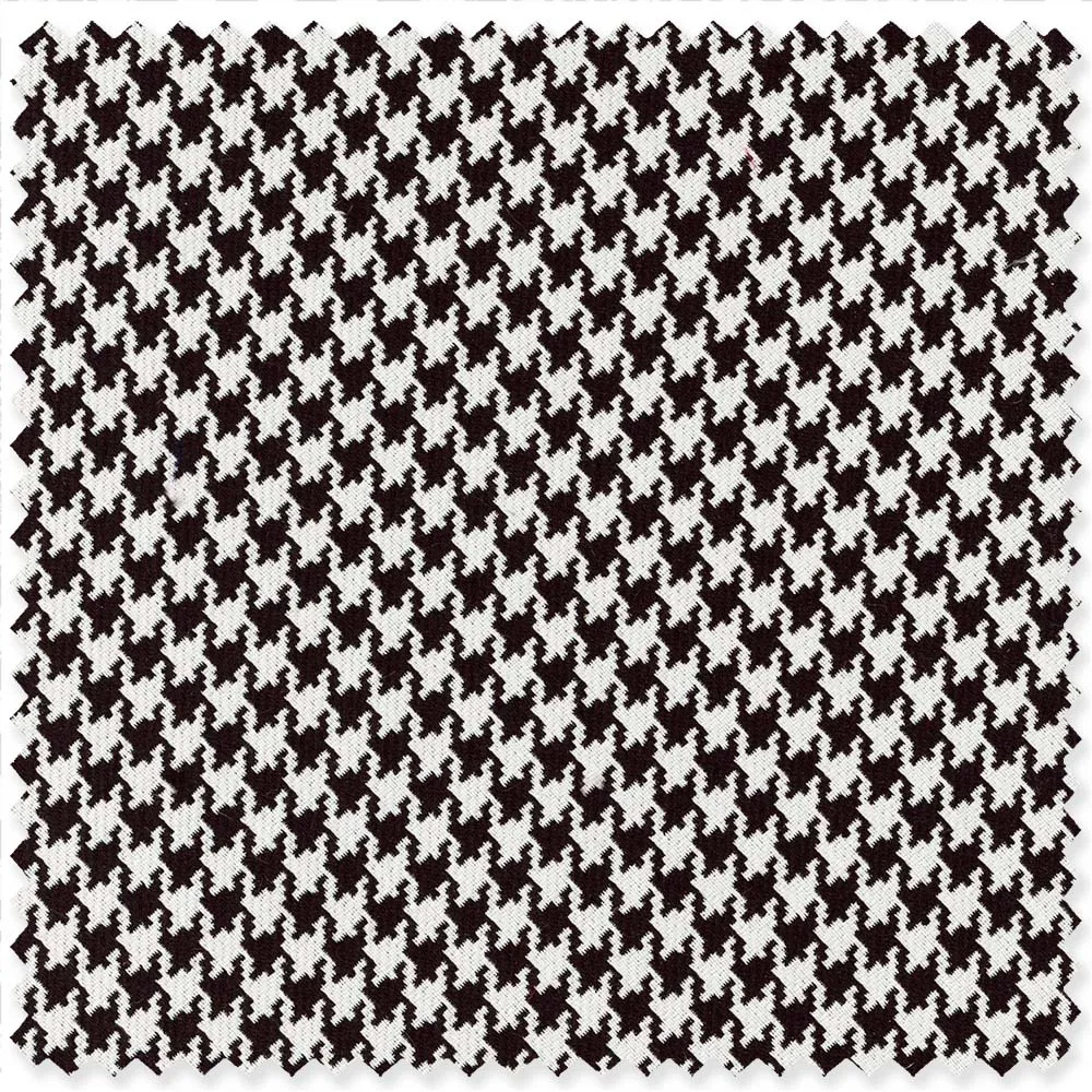 Black Silk Houndstooth Jacquard