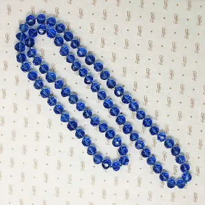 Blue Bonnet Blue Glass Flapper Beads