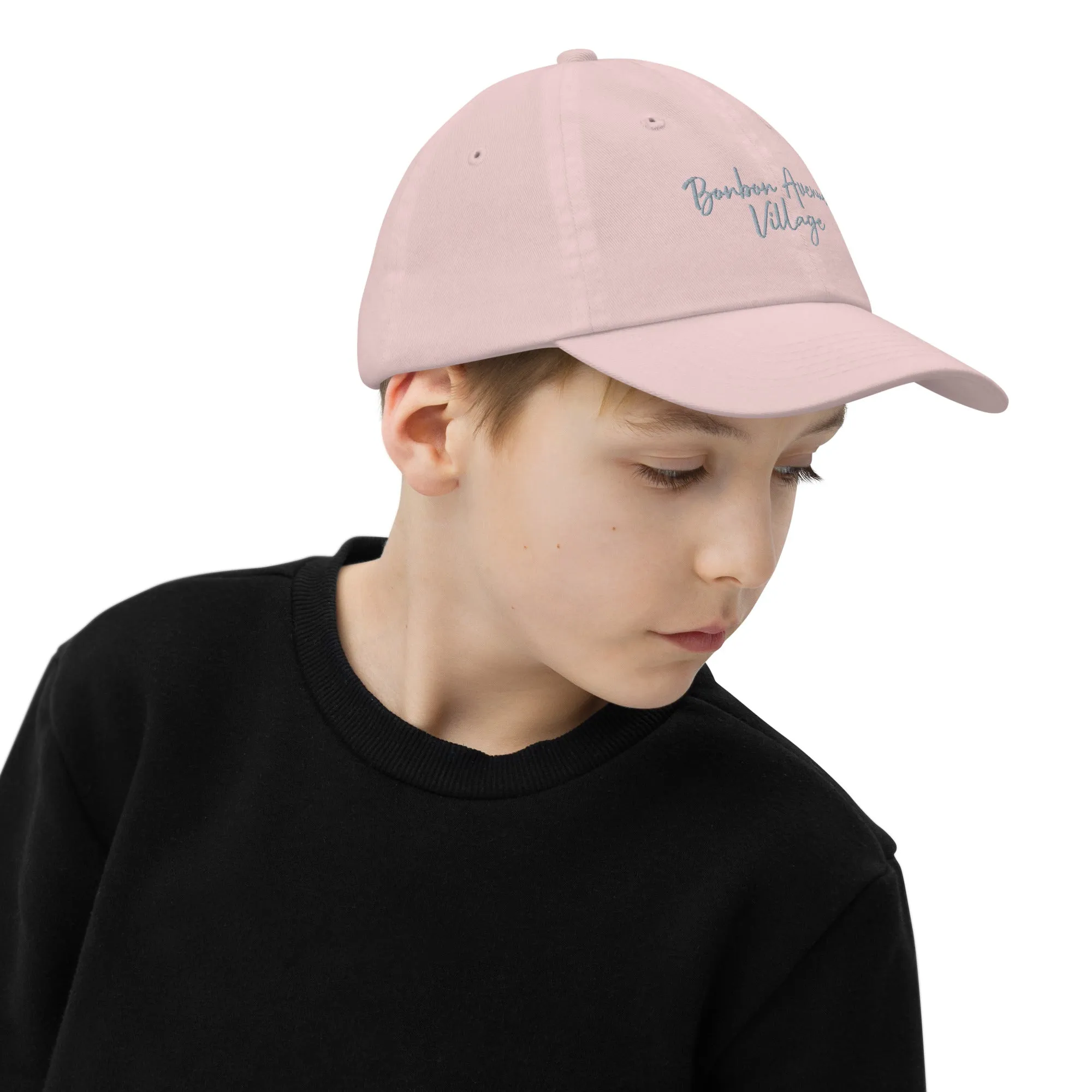 Bonbon Avenue Village Embroidered Youth baseball cap