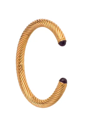 BRACELET - Amethyst Torsade Bangle