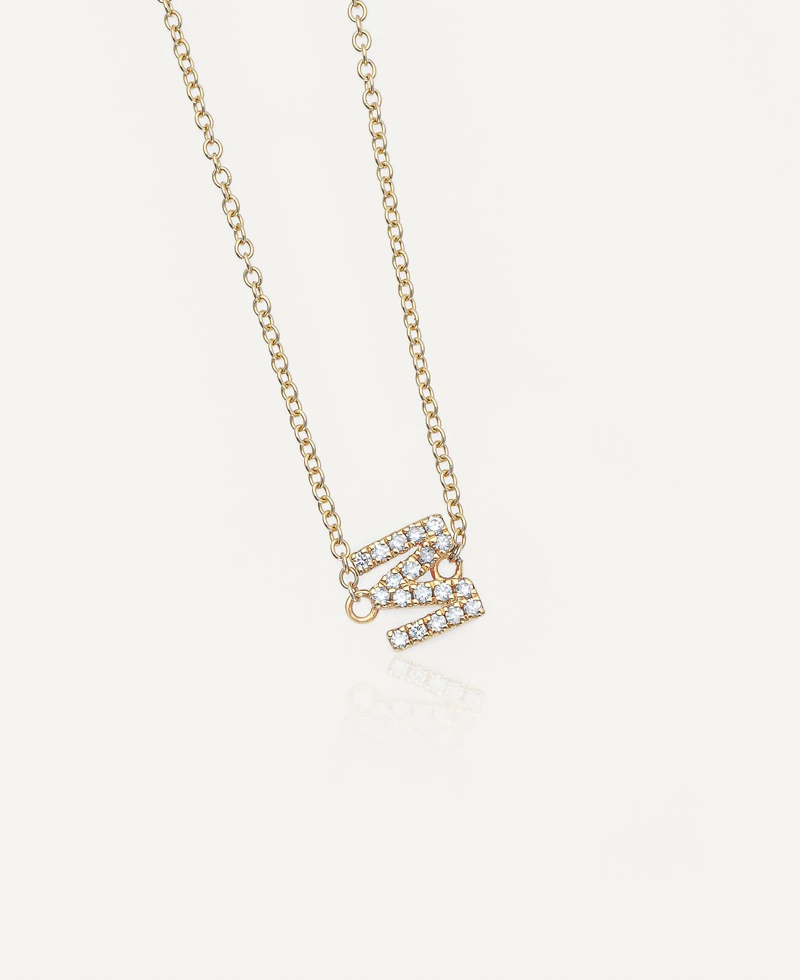 Briar Custom 14k Solid Gold Diamond Initial Bracelet