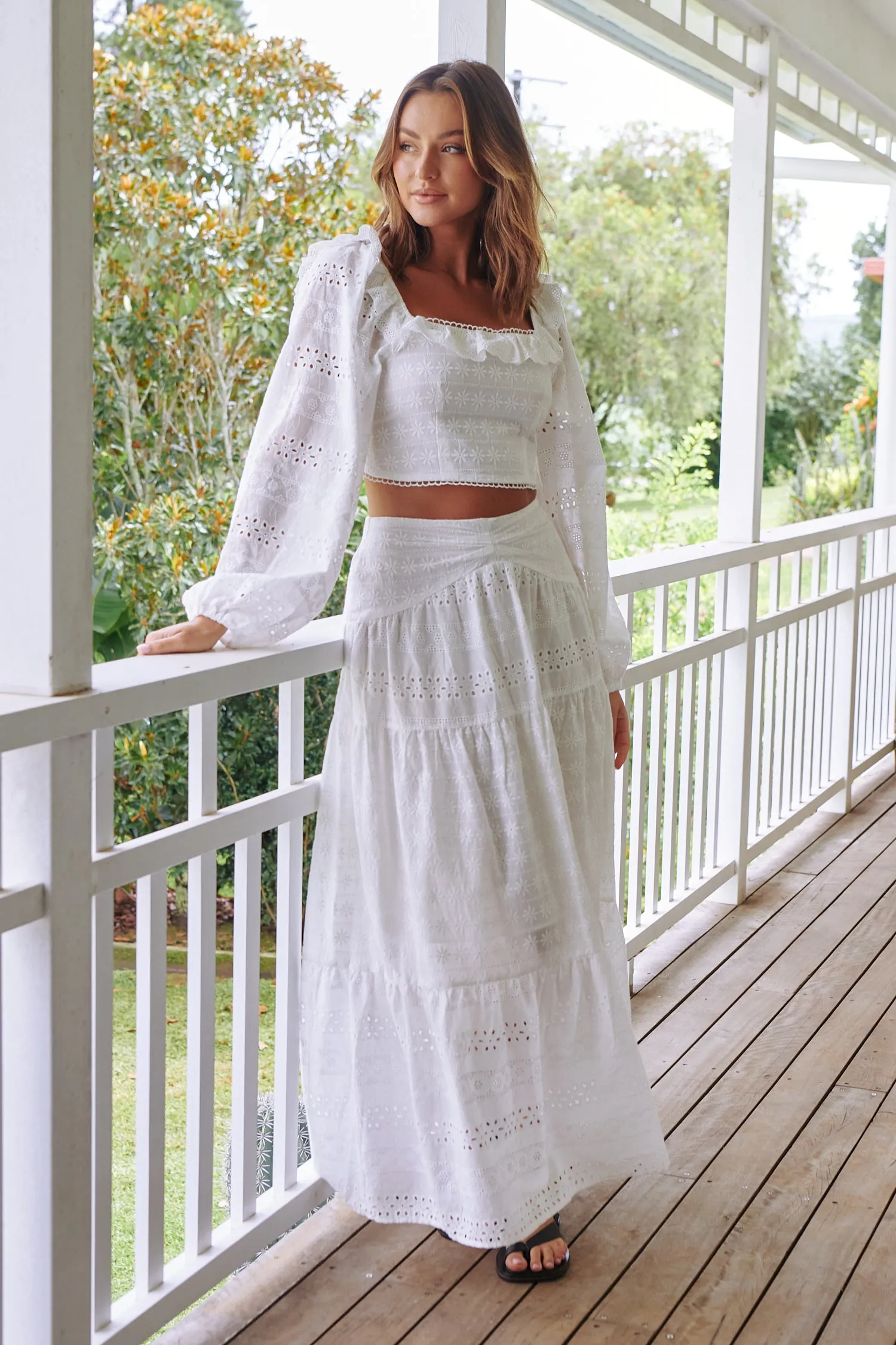 Brookes Skirt  - White Te Amo