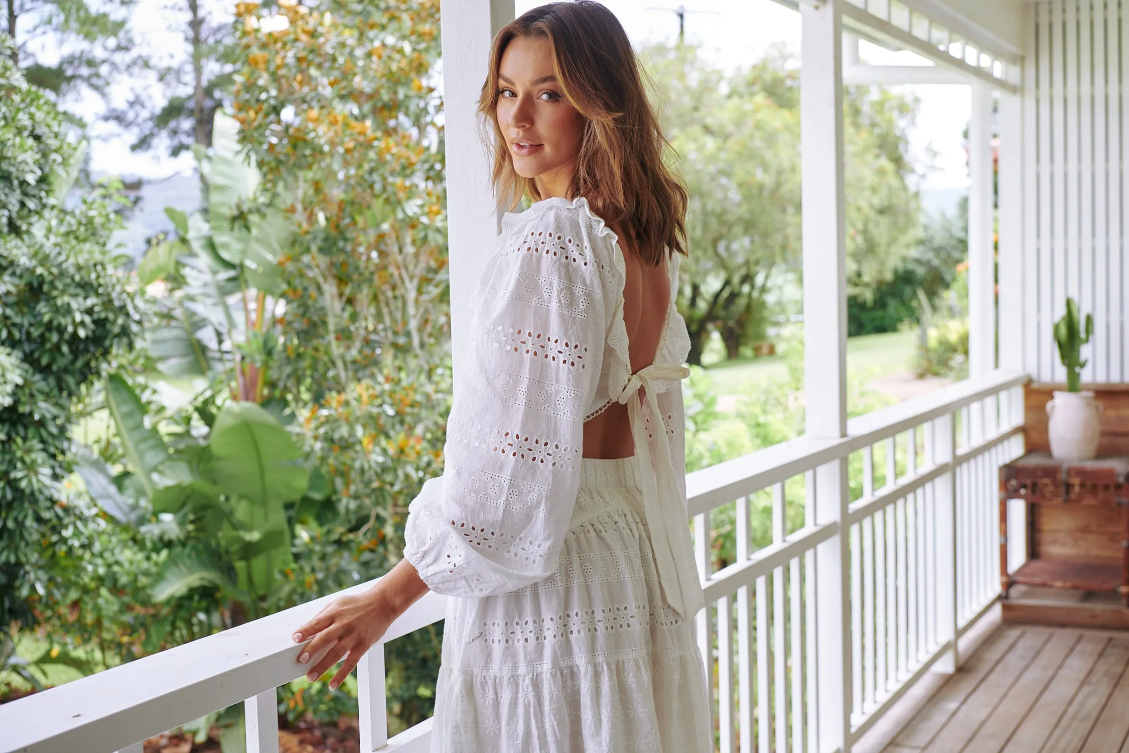 Brookes Skirt  - White Te Amo