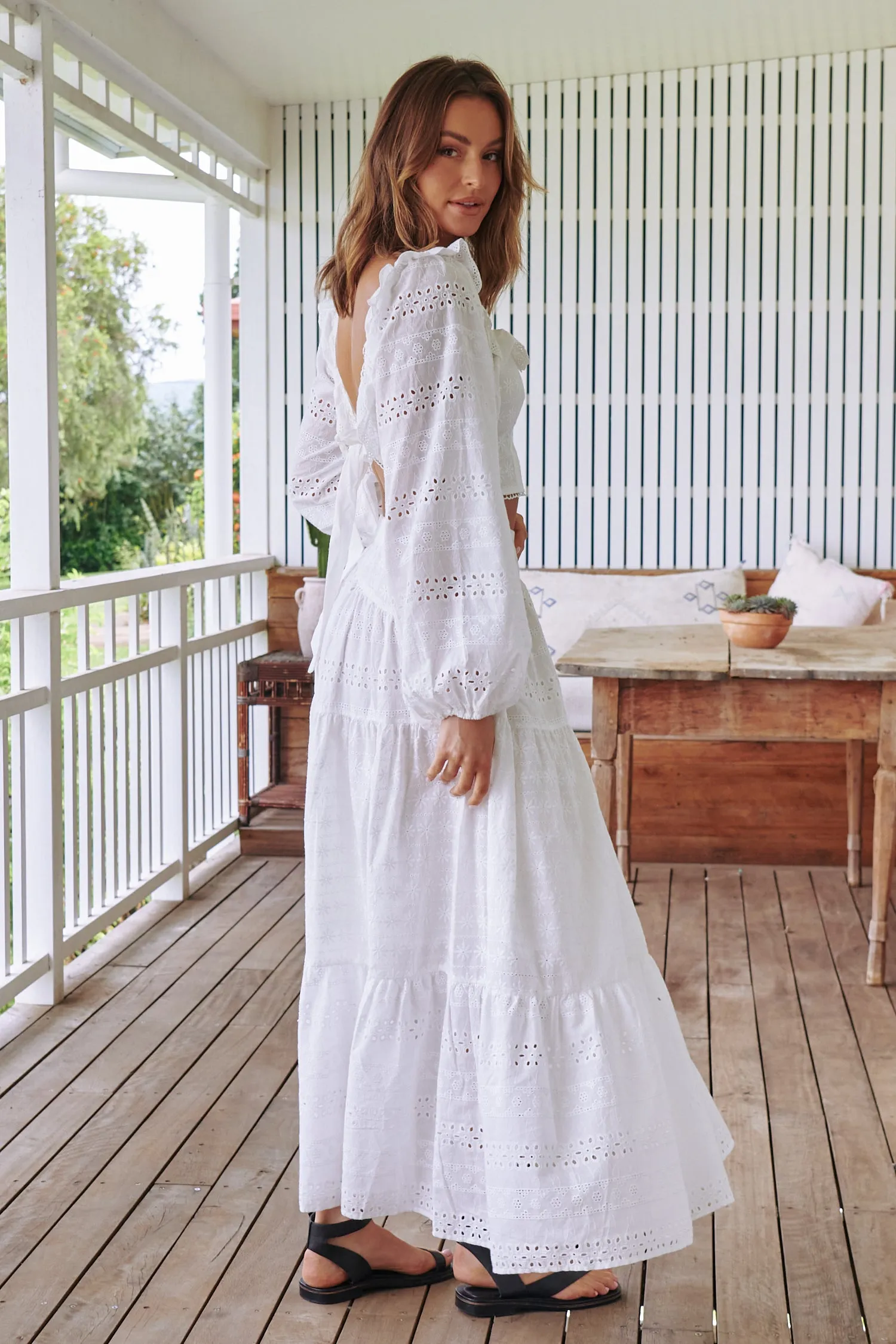 Brookes Skirt  - White Te Amo