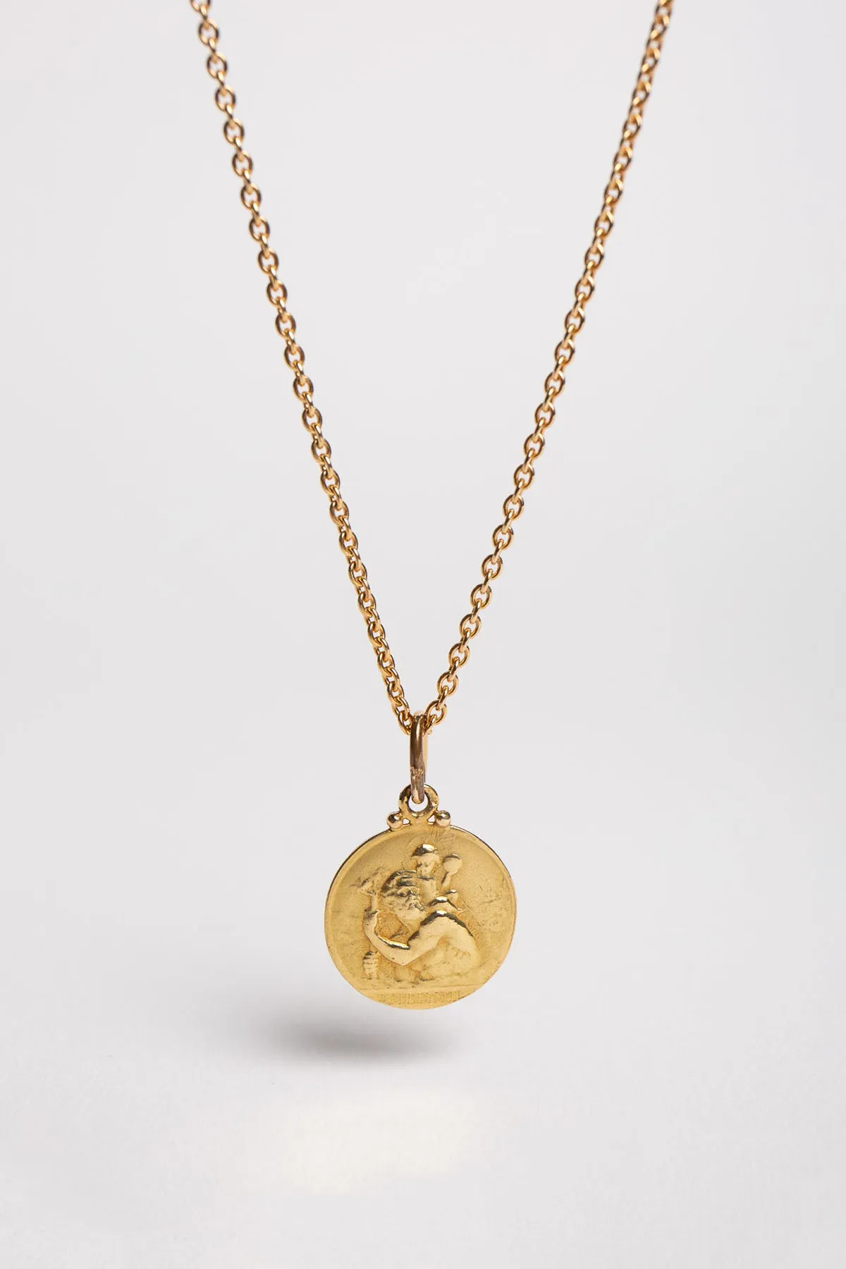 CARTIER | 1930'S ST. CHRISTOPHER PENDANT WITH CHAIN