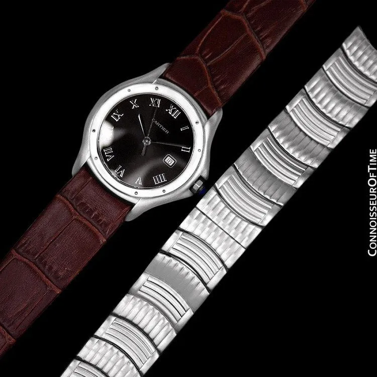 Cartier Cougar (Panthere) Midsize Unisex Quartz Watch with Date - Stainless Steel