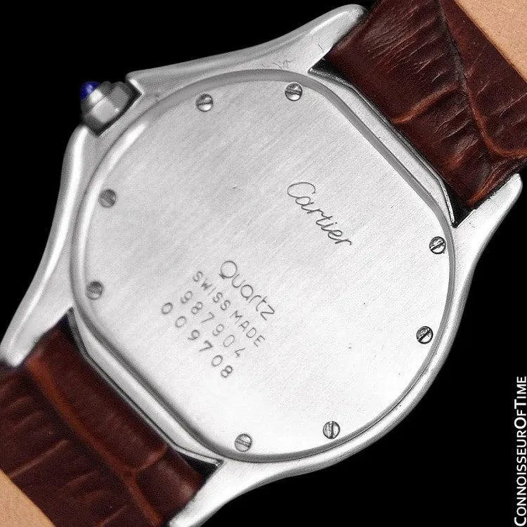 Cartier Cougar (Panthere) Midsize Unisex Quartz Watch with Date - Stainless Steel